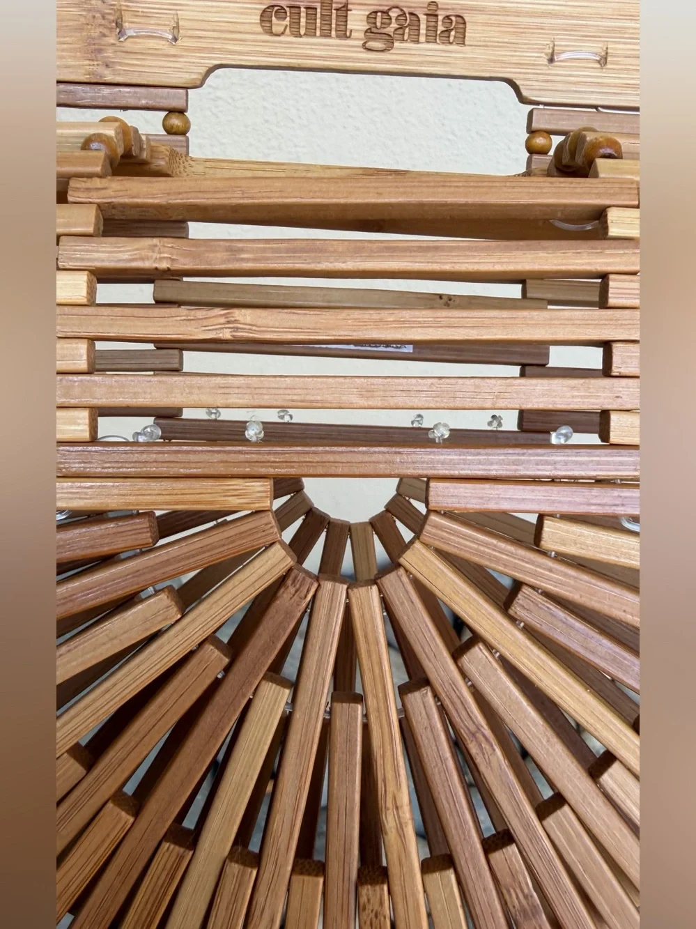 New Cult Gaia Ark Mini Bamboo Bag Natural